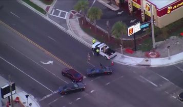 @TampaWitness – Taken 11:20 PM at crash site on Dale Mabry Highway