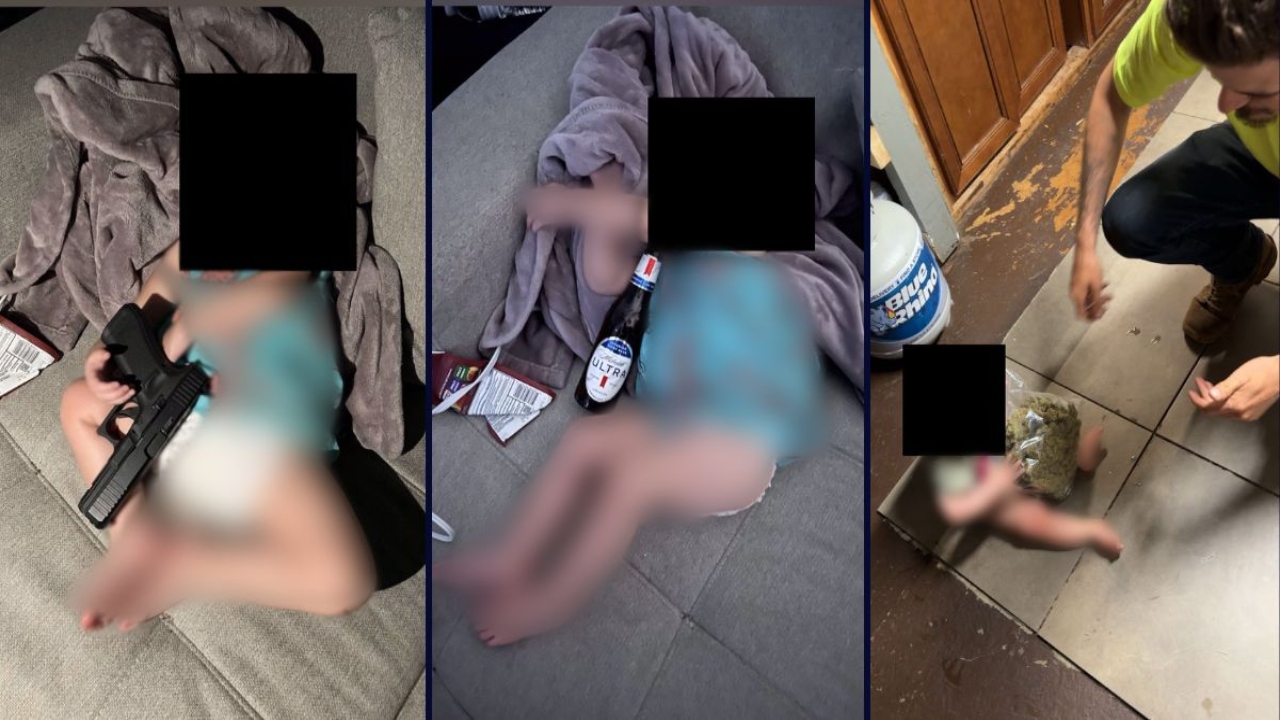 Shock in DeLeon Springs: Florida Toddlers Photographed With Gun, Beer & Weed — Arrest Made Now